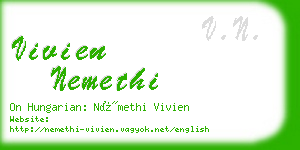 vivien nemethi business card